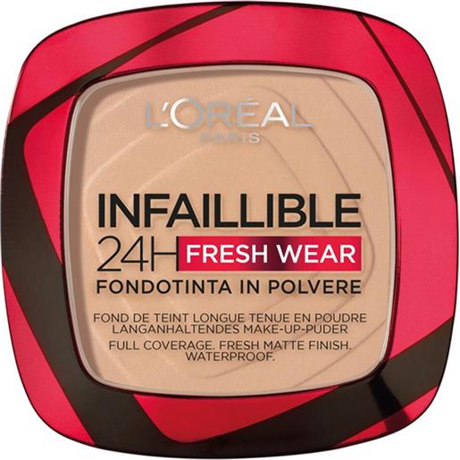 L Or&egrave > al Paris infaillible 24h fresh wear fondotinta in polvere 180 rose sand
