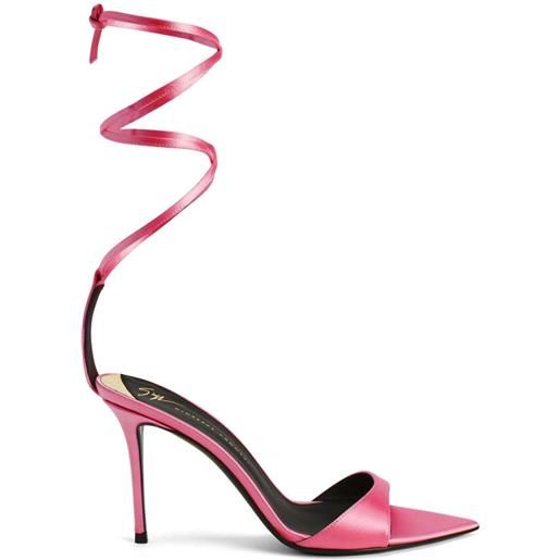 Giuseppe Zanotti sandali intriigo laces 90mm - rosa