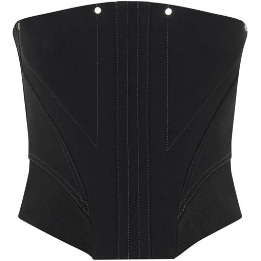 Dion Lee corsetto senza spalline construct femme - nero