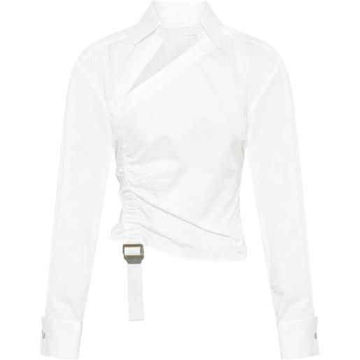 Dion Lee camicia asimmetrica - bianco