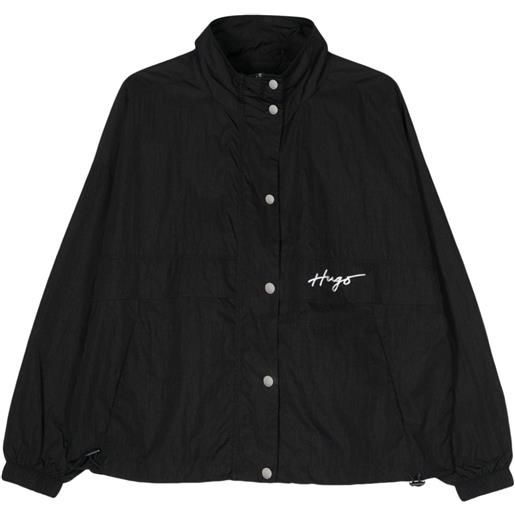 HUGO giacca con ricamo - nero