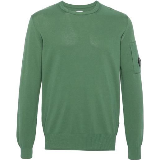C.P. Company maglione con applicazione - verde