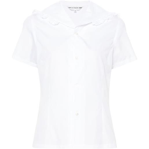 Comme Des Garçons Girl t-shirt con colletto alla marinara - bianco