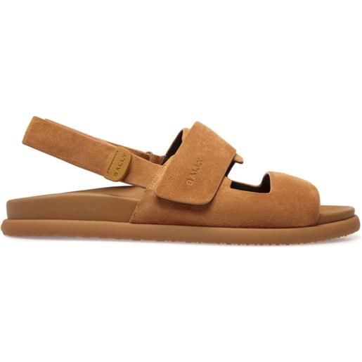 Bally sandali con strappo newport - marrone