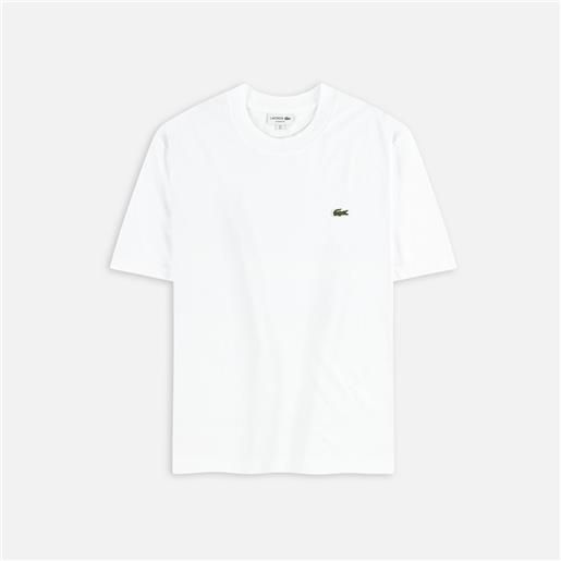 Lacoste classic fit cotton jersey t-shirt white uomo