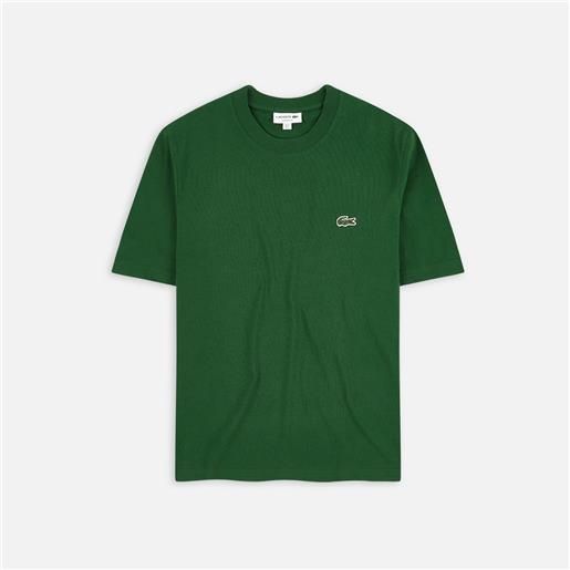 Lacoste classic fit cotton jersey t-shirt green uomo