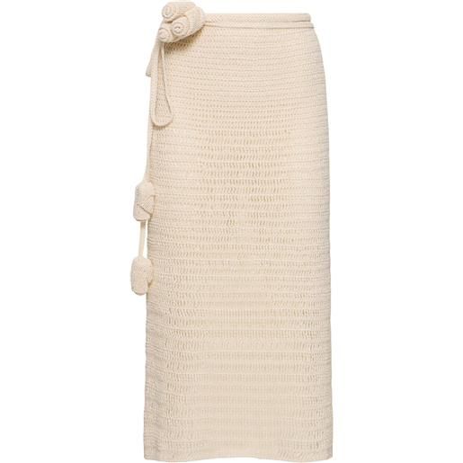 MAGDA BUTRYM crocheted cotton blend skirt