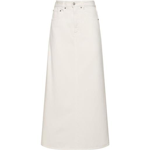 MM6 MAISON MARGIELA cotton denim midi skirt