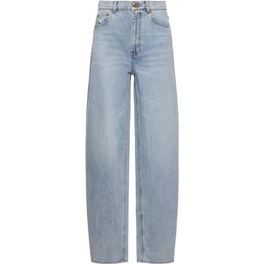 ZIMMERMANN jeans barrel fit oversize natura in cotone