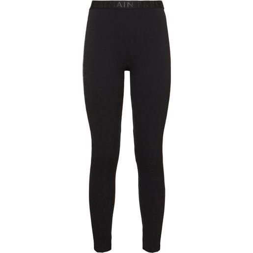 BALMAIN leggings in jersey con girovita logato