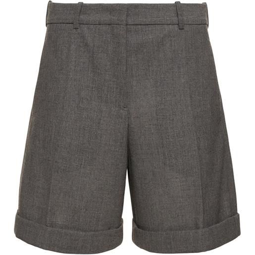 JIL SANDER shorts in tela di lana