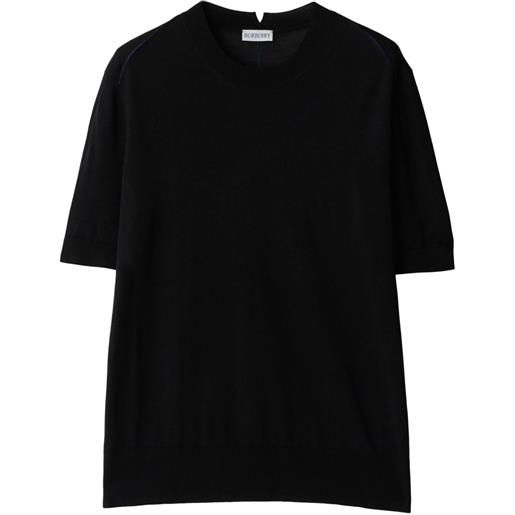 Burberry t-shirt girocollo - nero