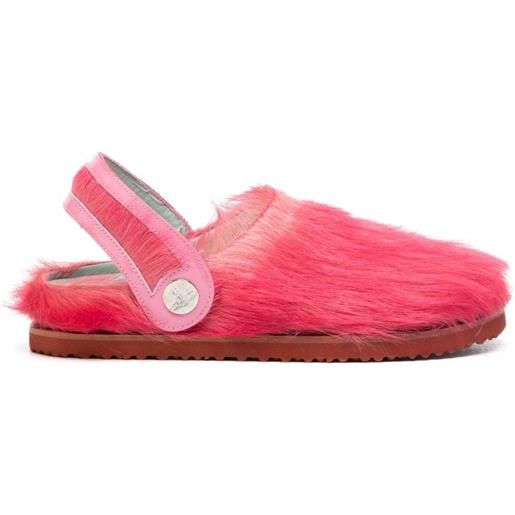 Vivienne Westwood slippers con logo - rosso