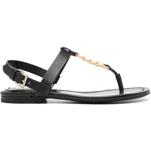 Victoria Beckham sandali con catena - nero