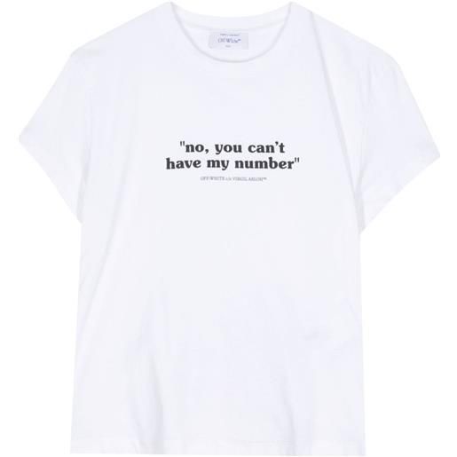 Off-White t-shirt quote - bianco