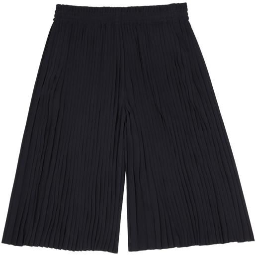 MM6 Maison Margiela shorts con pieghe - nero