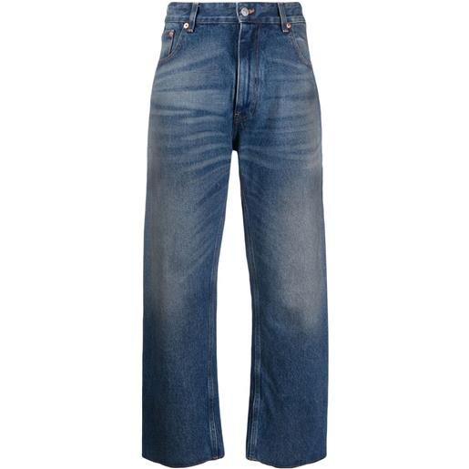 MM6 Maison Margiela jeans dritti a vita media - blu