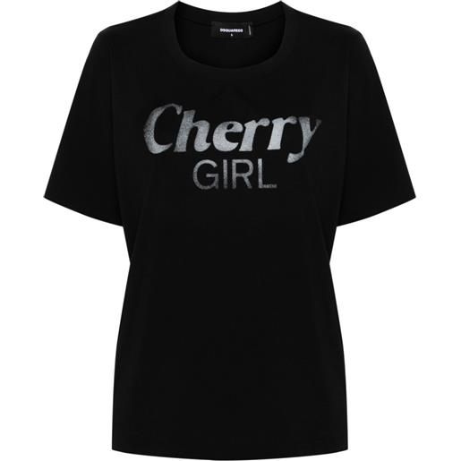 Dsquared2 t-shirt cherry girl - nero