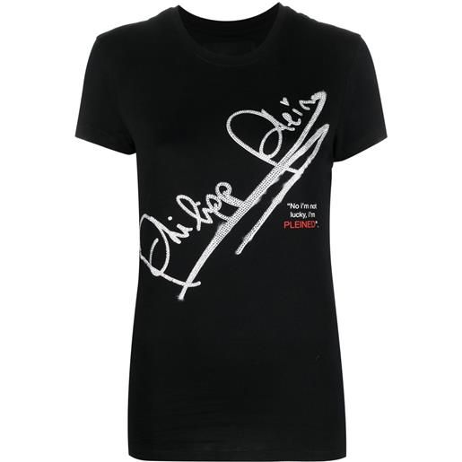 Philipp Plein t-shirt ss signature - nero