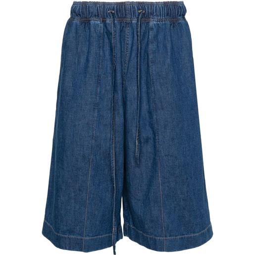 Studio Nicholson shorts reverse denim - blu