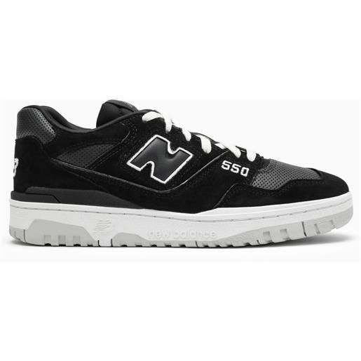 New Balance sneaker bassa 550 nera in pelle