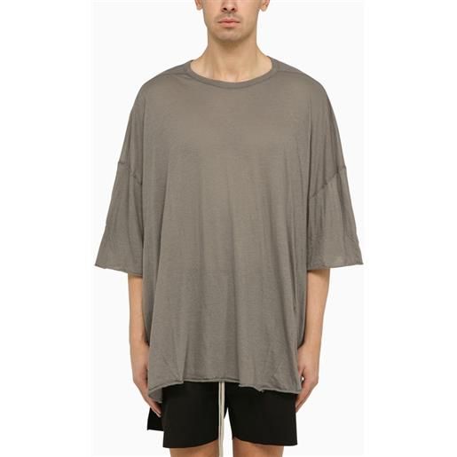 Rick Owens t-shirt over grigio polvere in cotone
