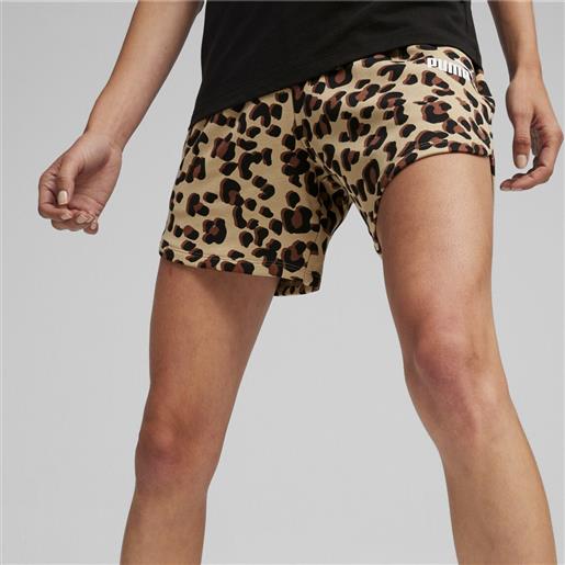 Puma ess animal 5 aop shorts pantaloncino donna Puma cod. 677928