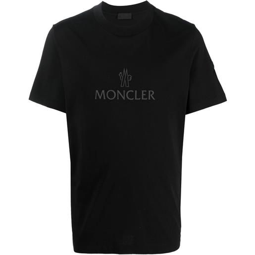 Moncler logo-print short-sleeved t-shirt - nero