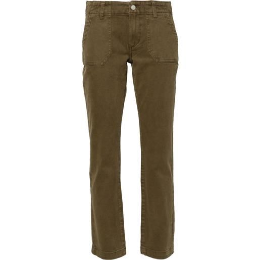 PAIGE jeans mayslie crop dritti - verde