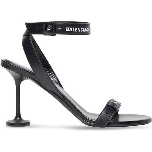 Balenciaga sandali afterhour 90mm in pelle - nero