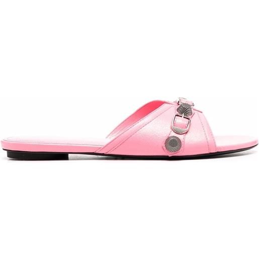 Balenciaga sandali con fibbia cagole - rosa