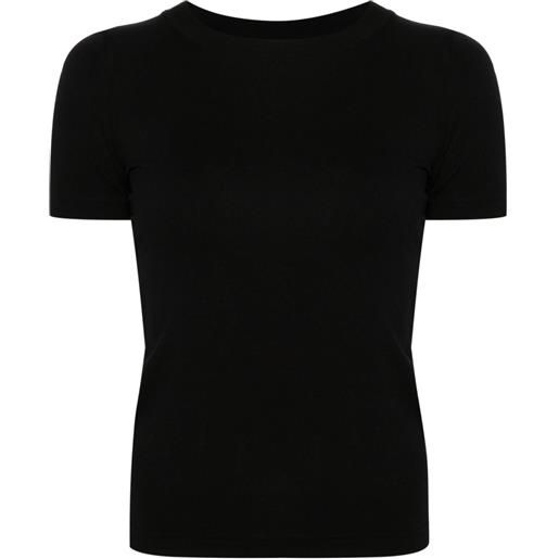 Balenciaga t-shirt con strass - nero