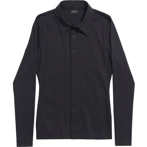 Balenciaga camicia elasticizzata - nero
