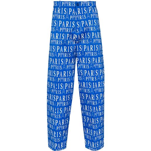 Balenciaga pantaloni crop paris - blu