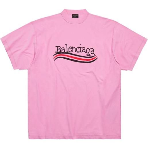 Balenciaga t-shirt inside out - rosa