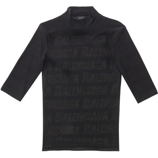 Balenciaga camicia con stampa grafica - nero