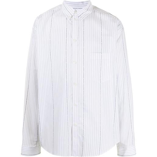 Balenciaga camicia gessata - bianco