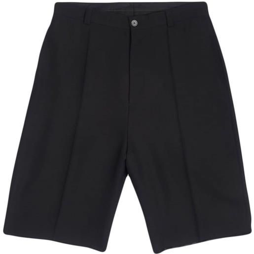 Balenciaga shorts sartoriali al ginocchio - nero
