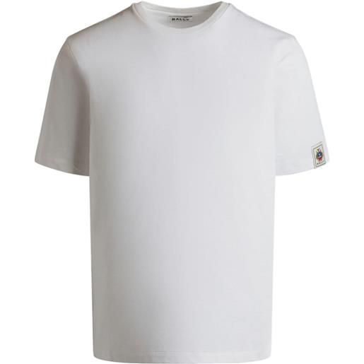 Bally t-shirt con applicazione logo - bianco