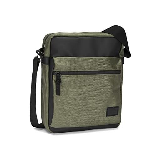 Comix u - cartella tech con tracolla regolabile e staccabile, per scuola, lavoro, tempo libero, porta pc, interno orgnaizzato con tasche per smartphone e accessori, cm 36x25hx12, military