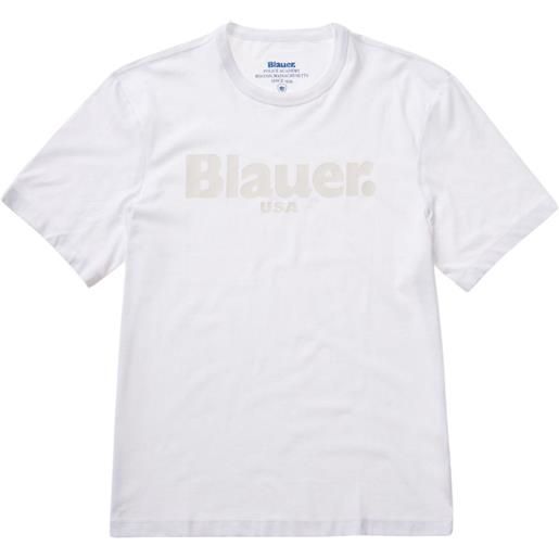 BLAUER t-shirt a manica corta bianca 2142 BLAUER