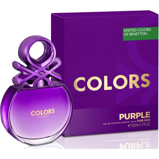 Benetton colors de Benetton purple eau de toilett do donna 80 ml