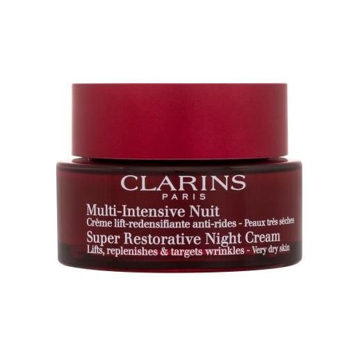 Clarins super restorative night cream very dry skin trattamento notte per pelli mature molto secche 50 ml per donna