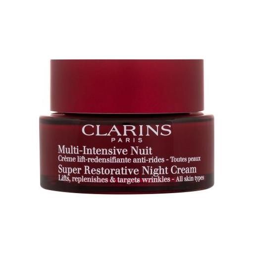 Clarins super restorative night cream trattamento notte per tutti i tipi di pelle matura 50 ml per donna