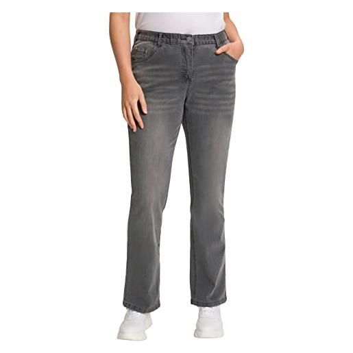 ULLA POPKEN bootcut-jeans, jeans donna, grigio (chiaro denim), 36w / 32l