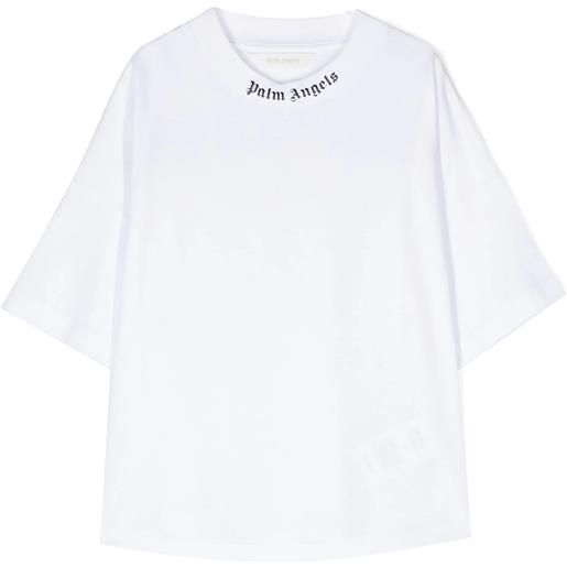 Palm Angels kids t-shirt in cotone bianco