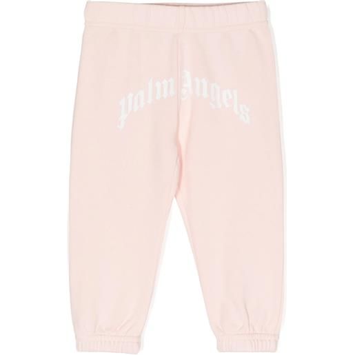 Palm Angels kids pantalone in cotone rosa