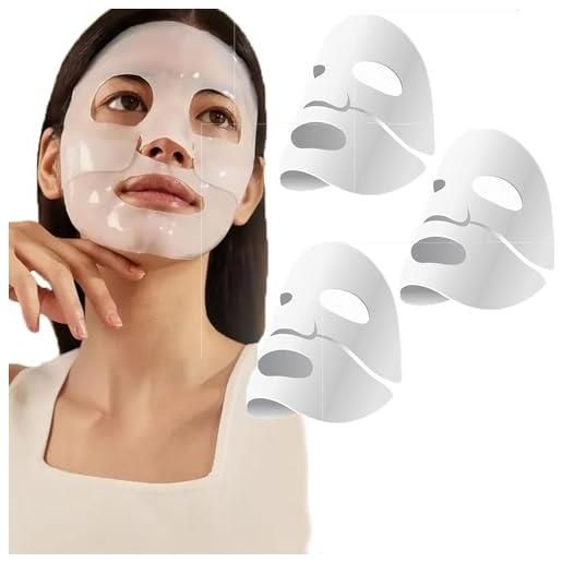 AFGQIANG bio-collagen real deep mask | collagen deep mask, hydrating overnight mask, collagen mask for face, collagen reverse film volume peel off mask, bio collagen face mask, pure collagen films (3pcs)