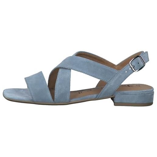 Tamaris donna 1-28115-42, sandali con tacco, blu chiaro, 42 eu