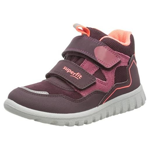 Superfit sport7 mini, scarpe da ginnastica, viola rosa 8500, 21 eu